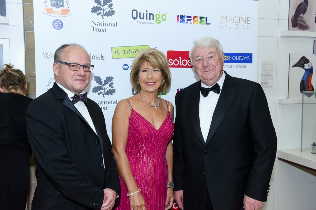 Mark Nicholls with Jennie Bond and John Carter Quingo Scooters