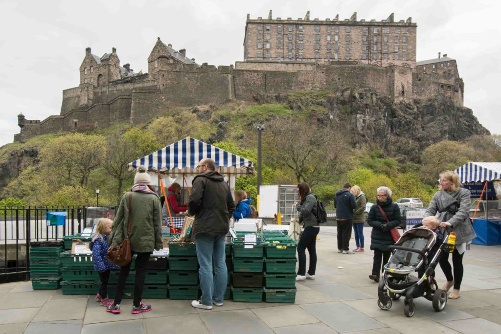 Quingo Scooters - Accessible UK farmers’ markets - Edinburgh Farmers' Market